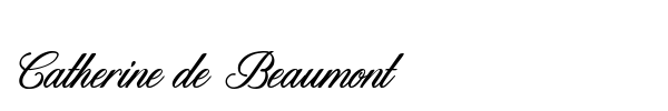 Catherine de Beaumont font preview